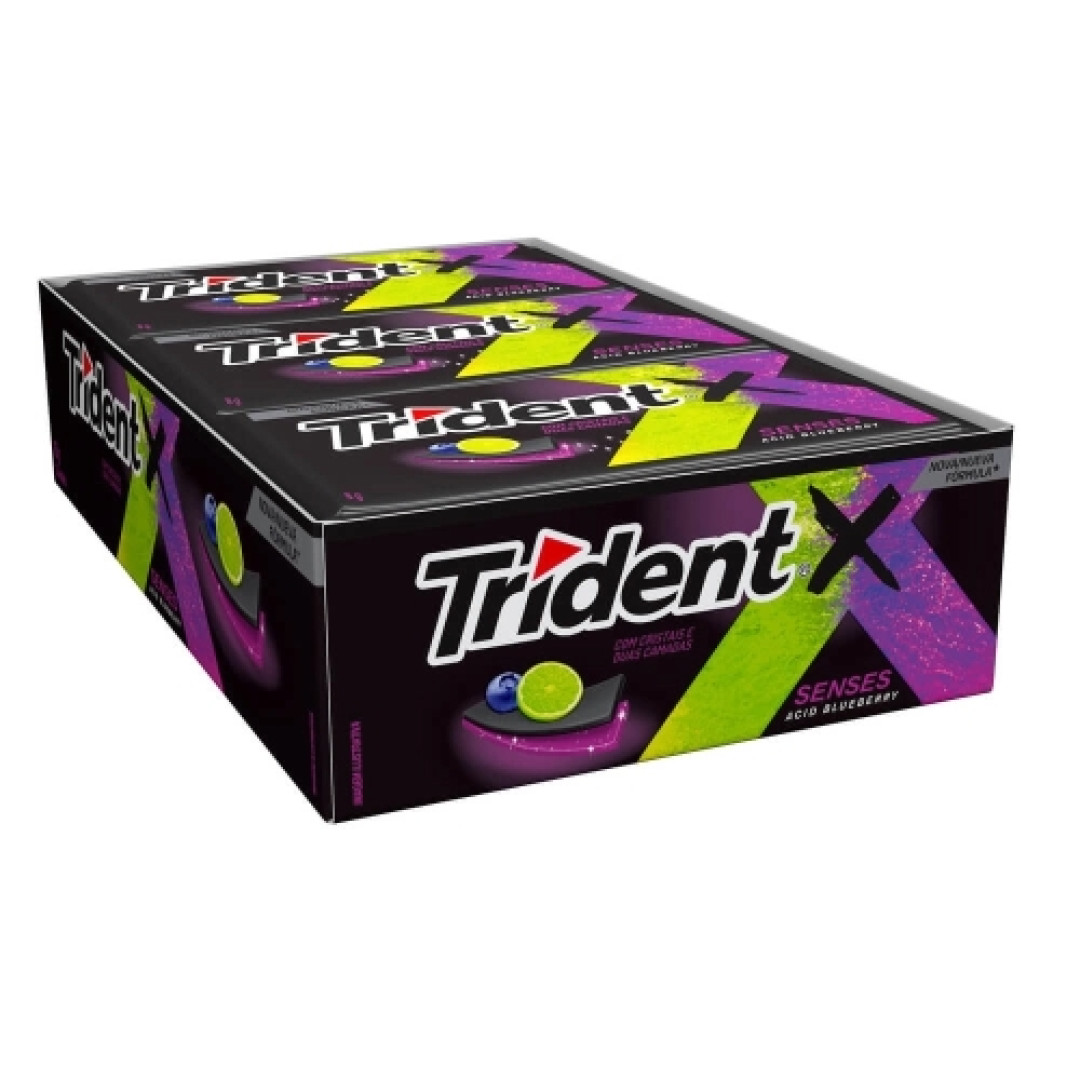 Detalhes do produto Chicle Trident X Senses 21Un Mondelez Blueberr Citrus