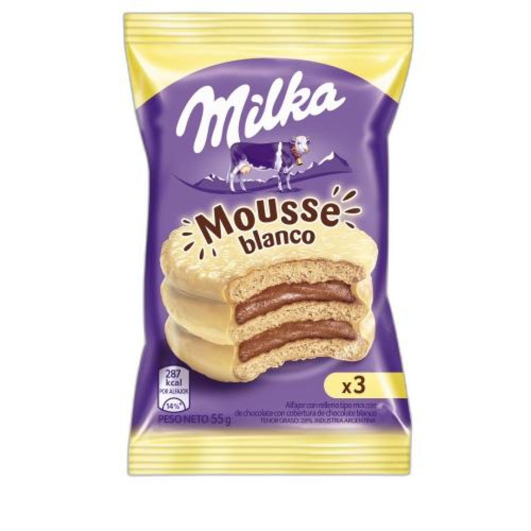 Detalhes do produto Alfajor Milka 55Gr Choc.bco.triplo