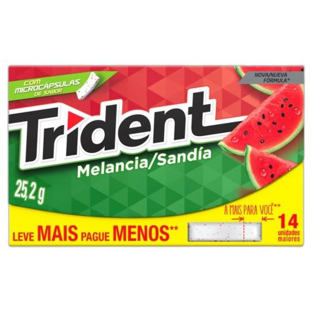 Detalhes do produto Chicle Trident 14S 12Un Mdlz Melancia