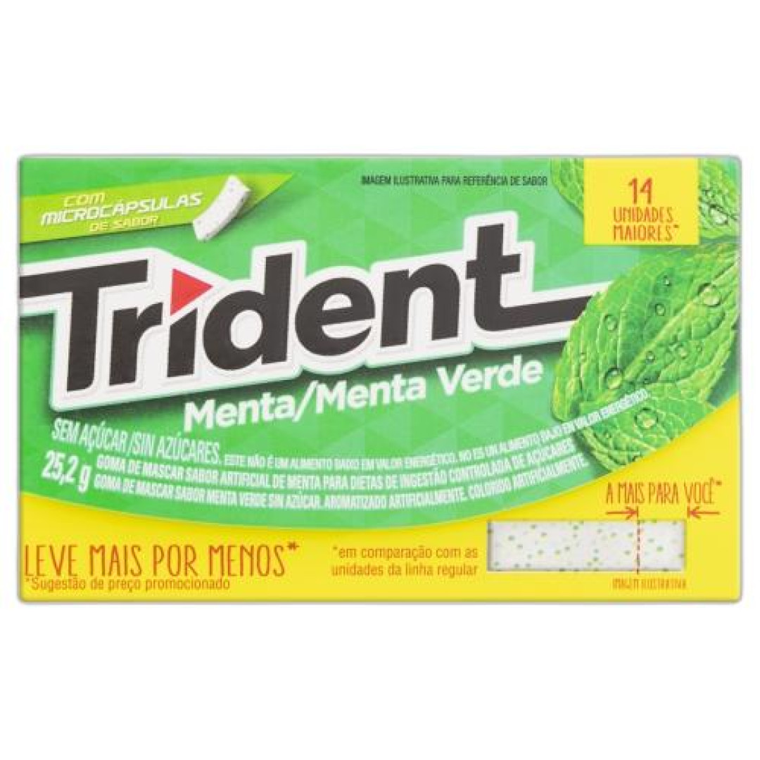 Detalhes do produto Chicle Trident 14S 12Un Mdlz Menta