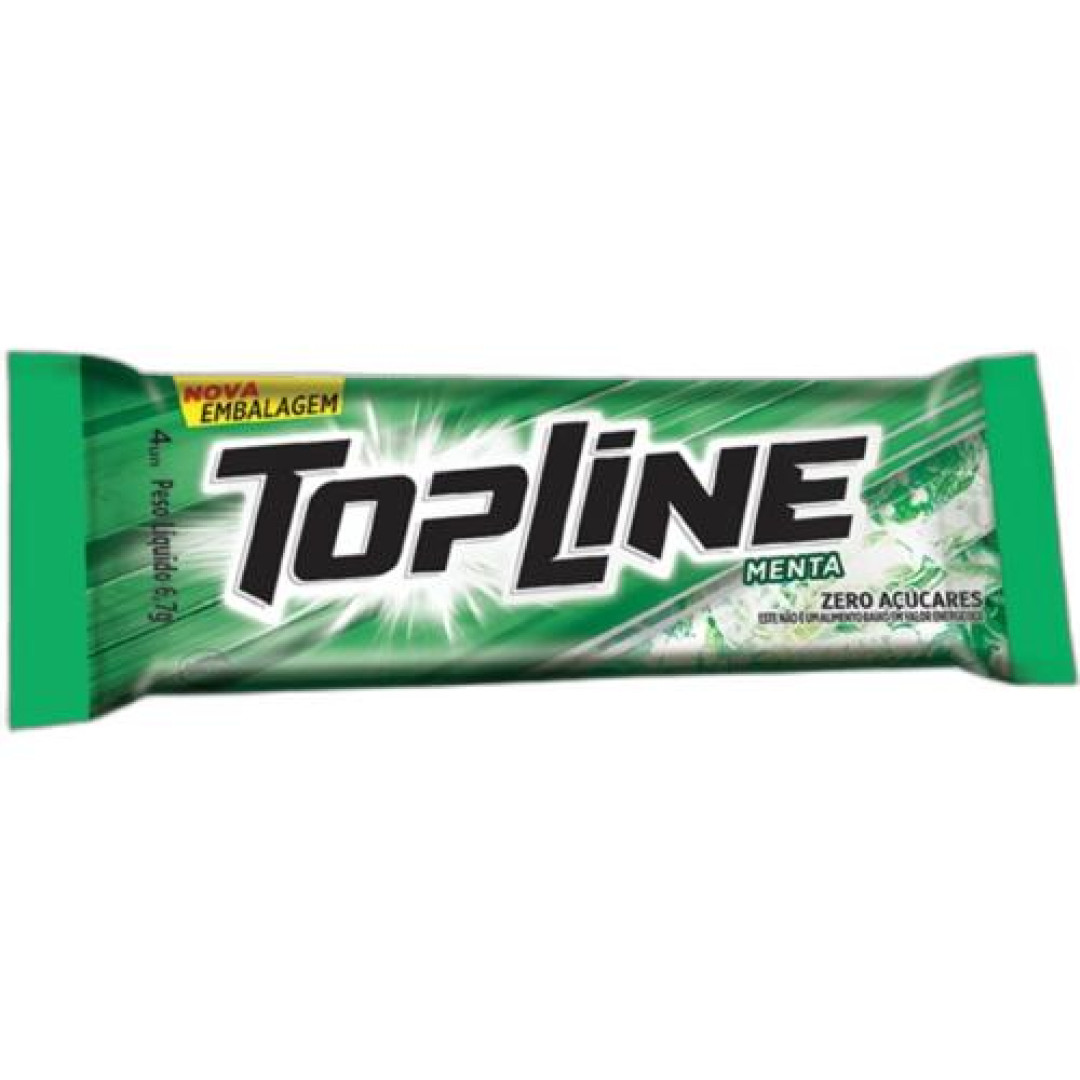 Detalhes do produto Chicle Topline 20Un Arcor Menta