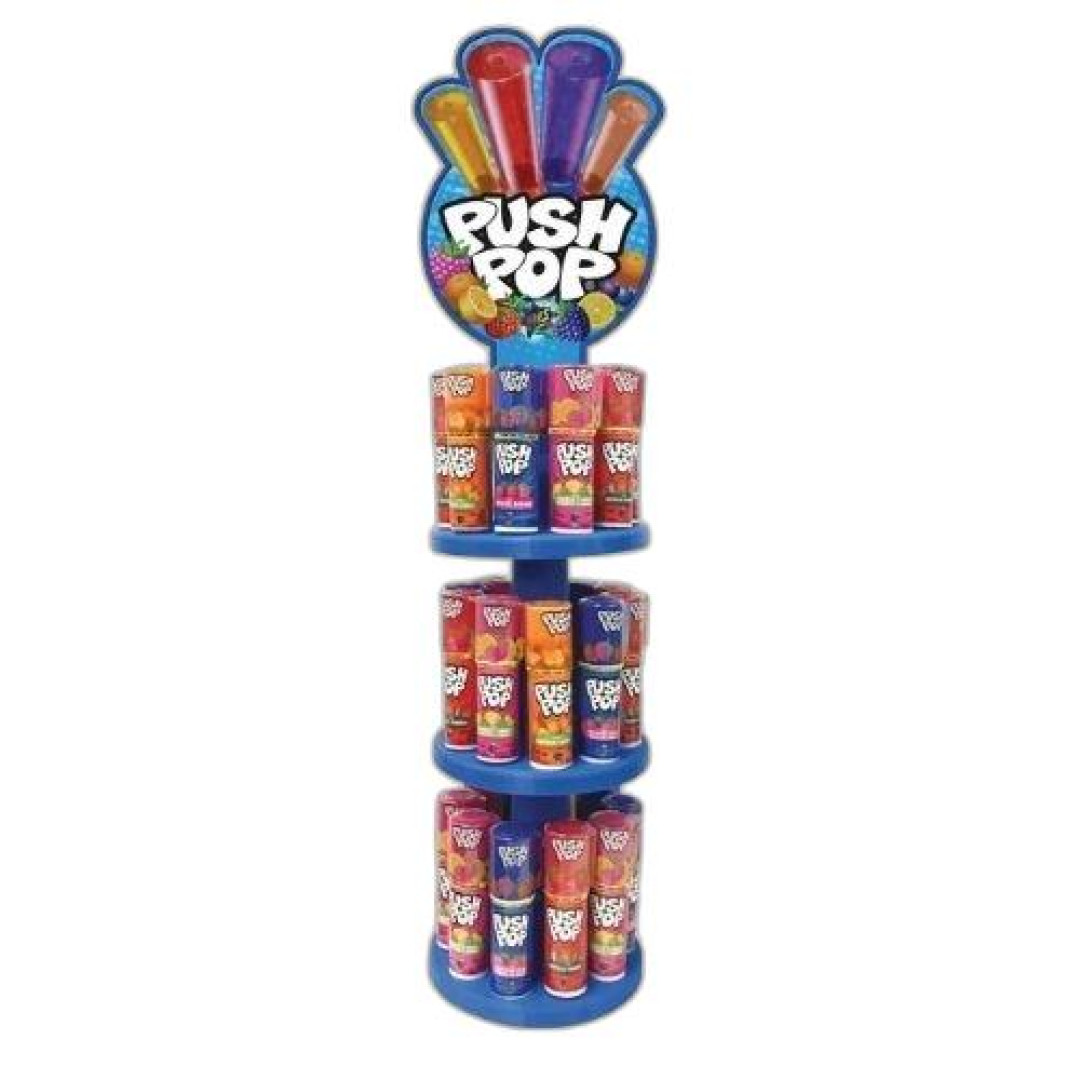 Detalhes do produto Pirl Push Pop Torre 30Un Bazooka Sortidos