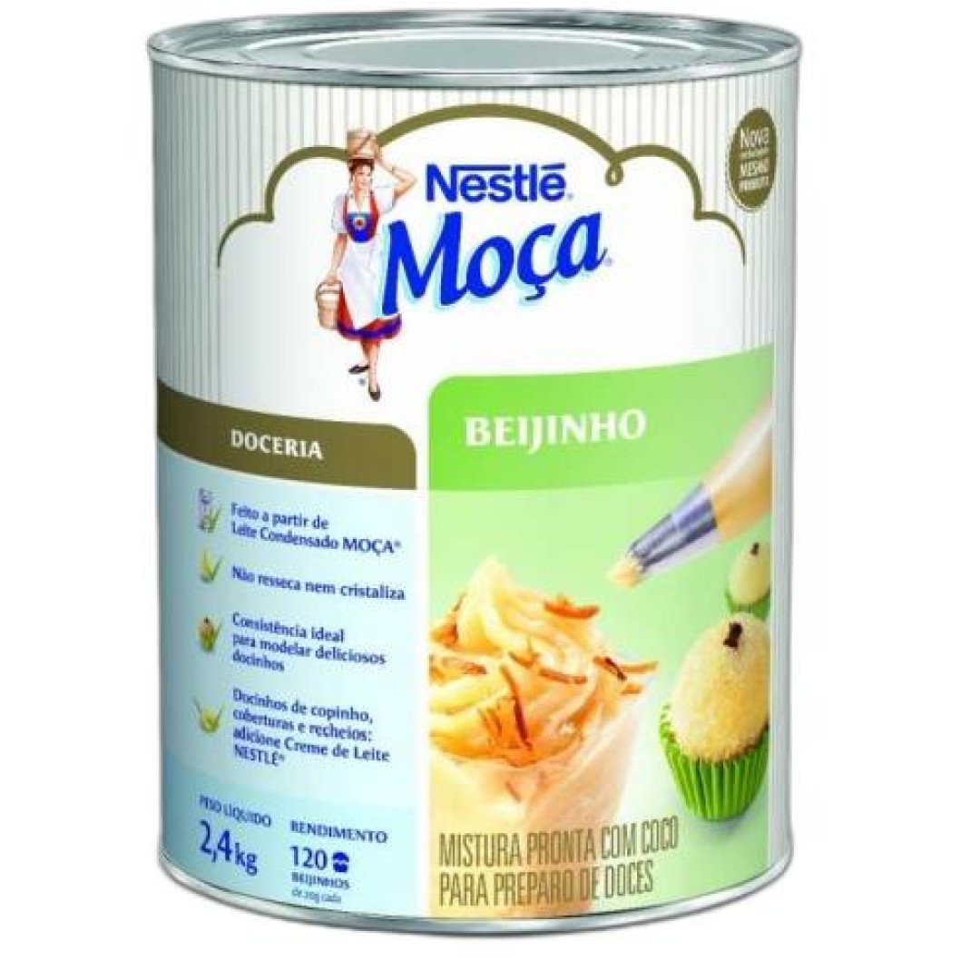 Detalhes do produto Beijinho Moca Lt 2,4Kg Nestle Beijinho