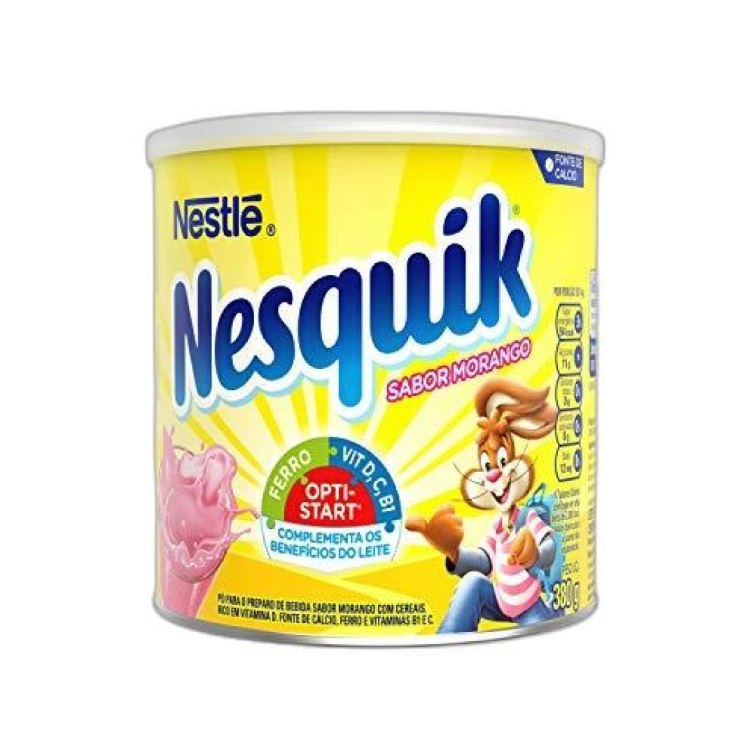 Detalhes do produto Achoc Po Nesquik Pt 380Gr Nestle Morango