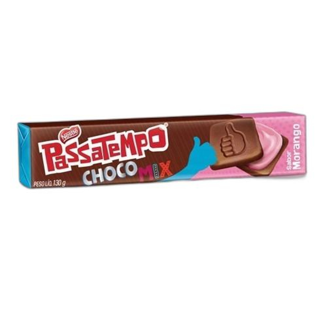 Detalhes do produto Bisc Rech Passatempo 130Gr Nestle Choc.morango