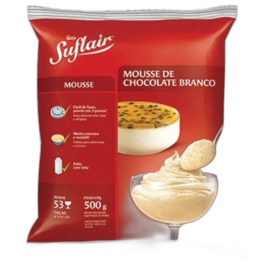 Detalhes do produto Mistura Para Mousse Suflair 500Gr Nestle Choc Bco