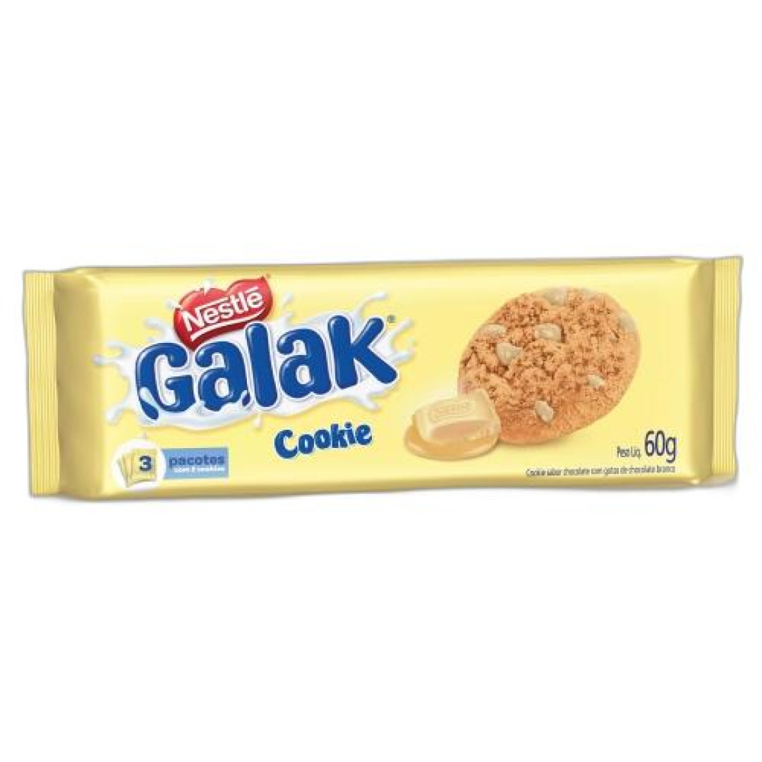 Detalhes do produto Bisc Cookies Galak 60Gr Nestle Choc Bco