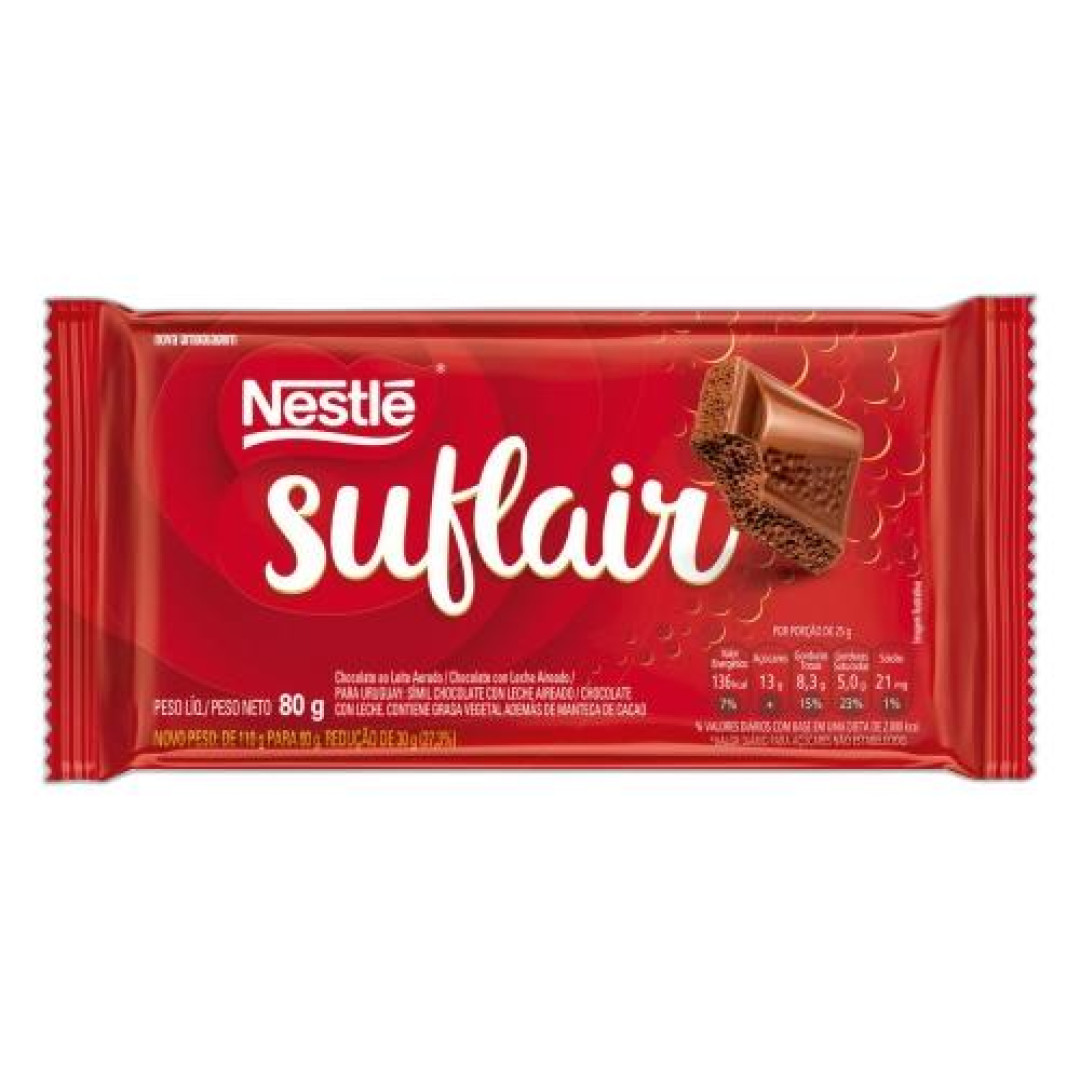 Detalhes do produto Choc Suflair 80Gr Nestle Ao Leite
