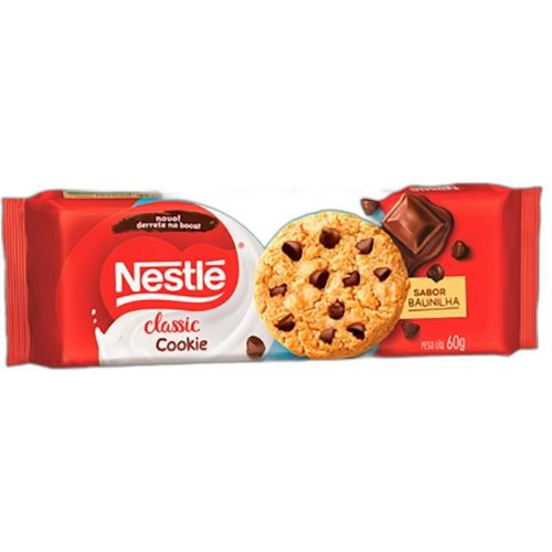 Detalhes do produto Bisc Cookies Classic 60Gr Nestle Baunilha