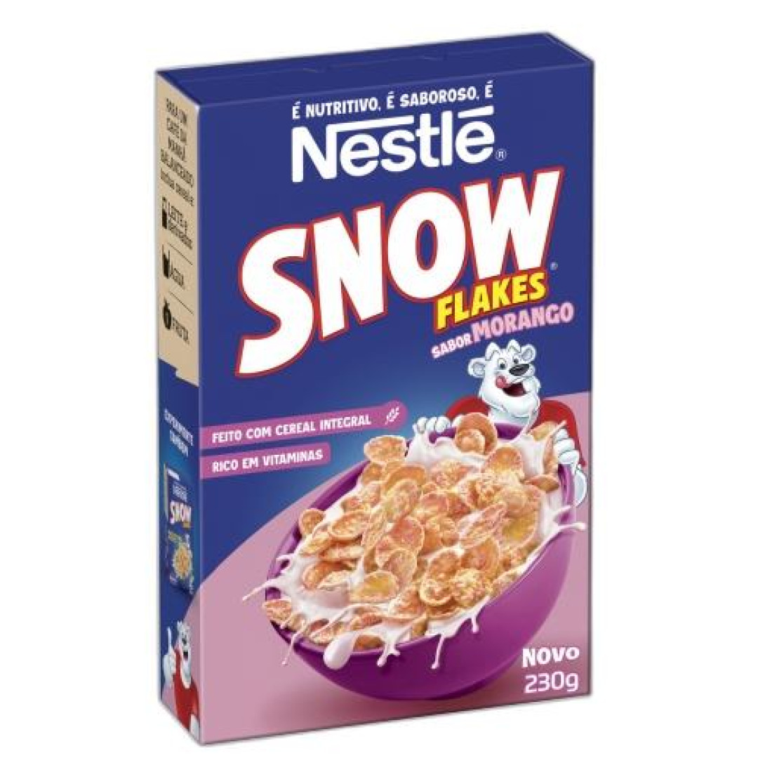 Detalhes do produto Cereal Snow Flakes 230Gr Nestle Morango