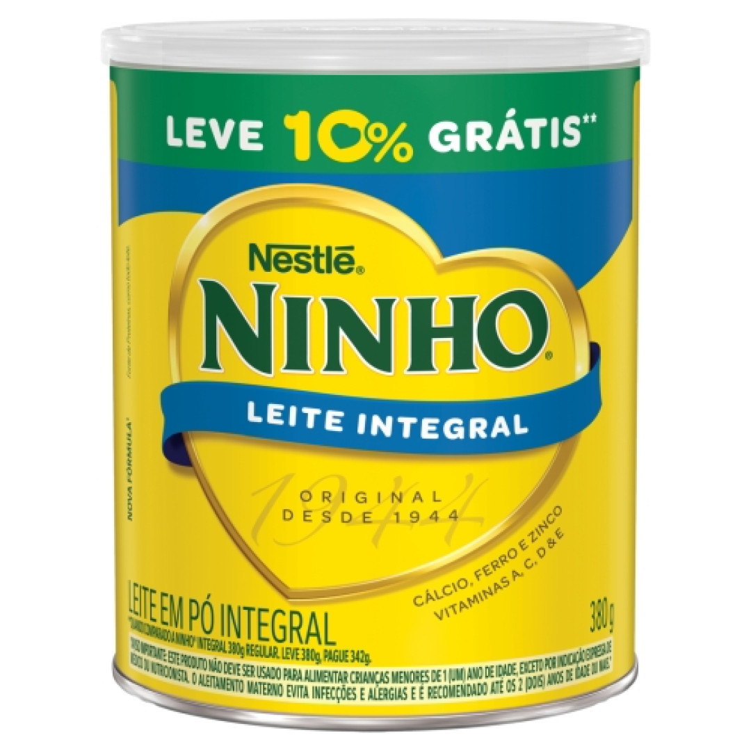 Detalhes do produto Leite Po Ninho 10% Gratis 380Gr Nestle Integral