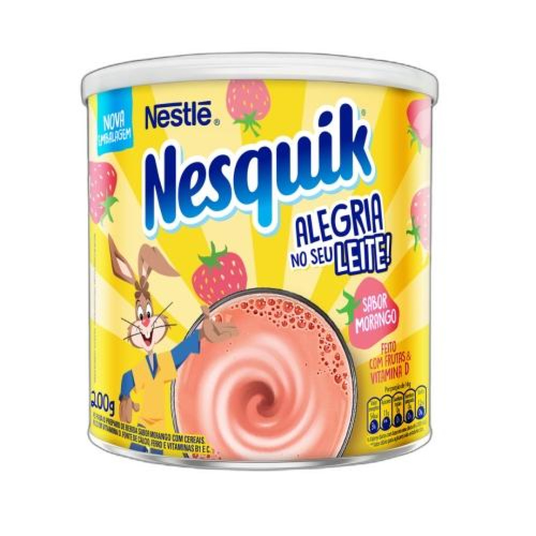 Detalhes do produto Achoc Po Nesquik Pt 200Gr Nestle Morango