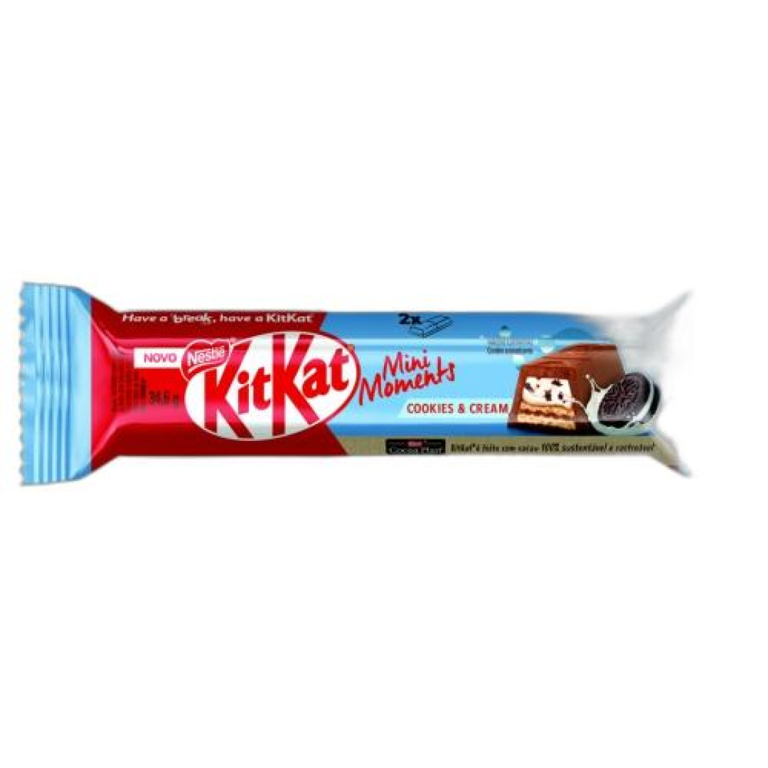 Detalhes do produto Choc Kit Kat Mini Moments 34,6Gr Nest Cookies Cream