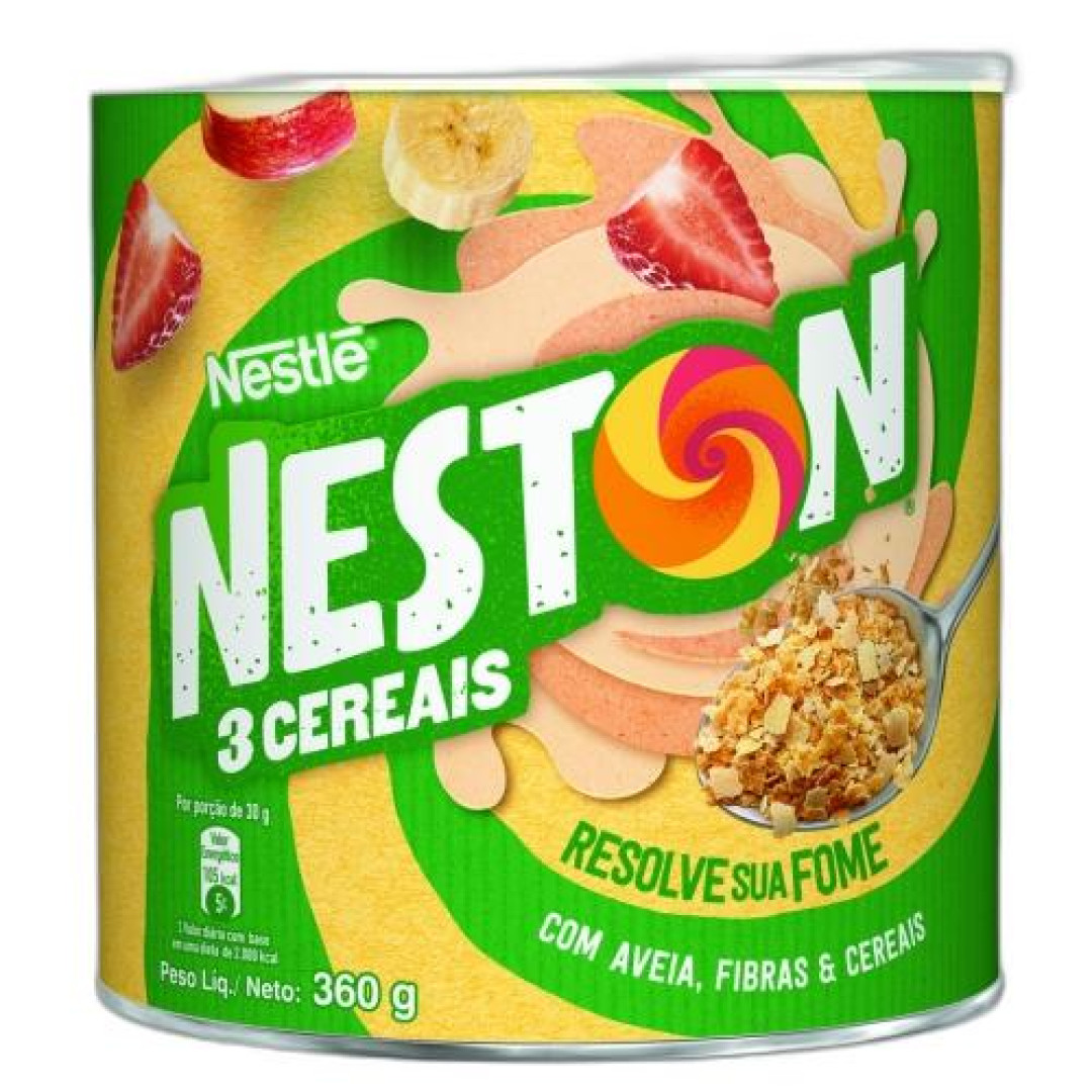Detalhes do produto Neston 3 Cereais 360Gr Nestle Aveia.fibr.cere