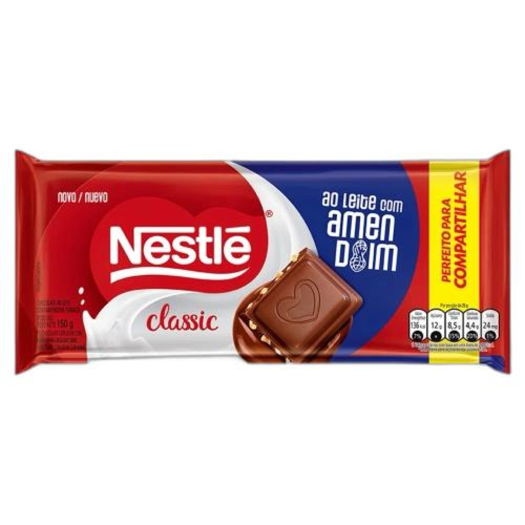 Detalhes do produto Choc Classic 150Gr Nestle Amendoim