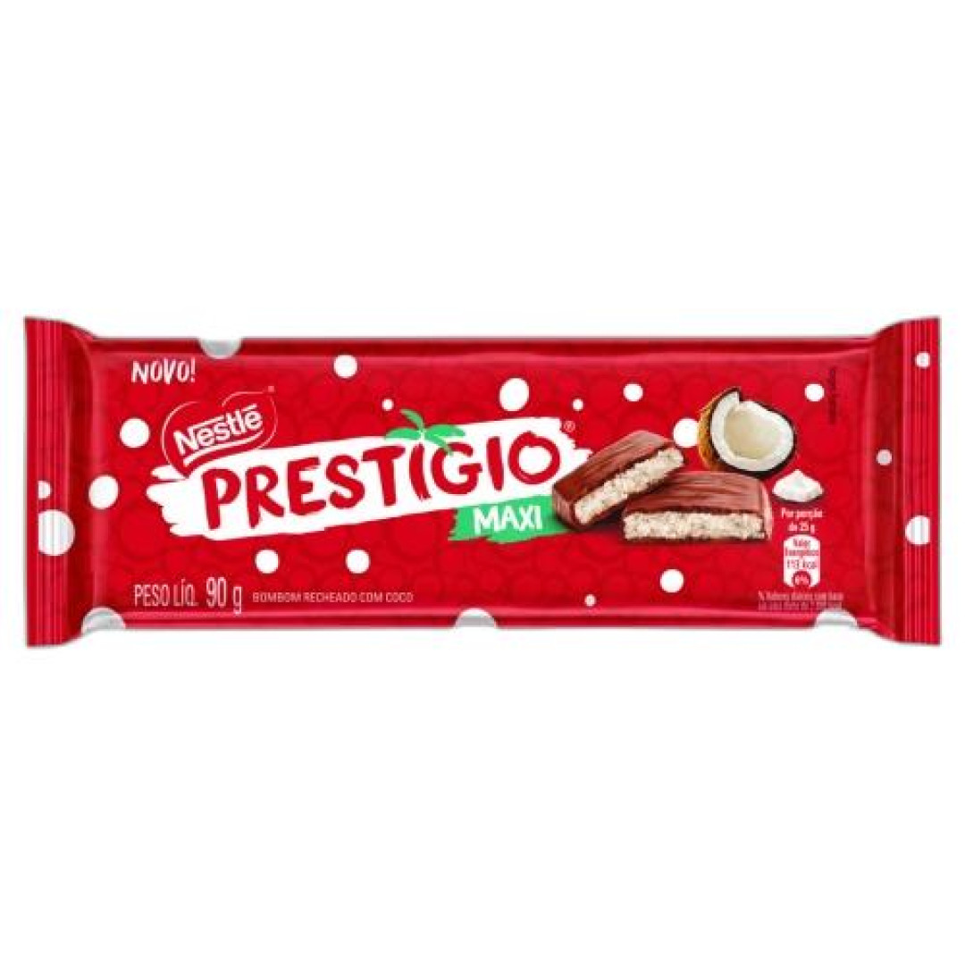 Detalhes do produto Choc Prestigio Maxi 90Gr Nestle  Coco