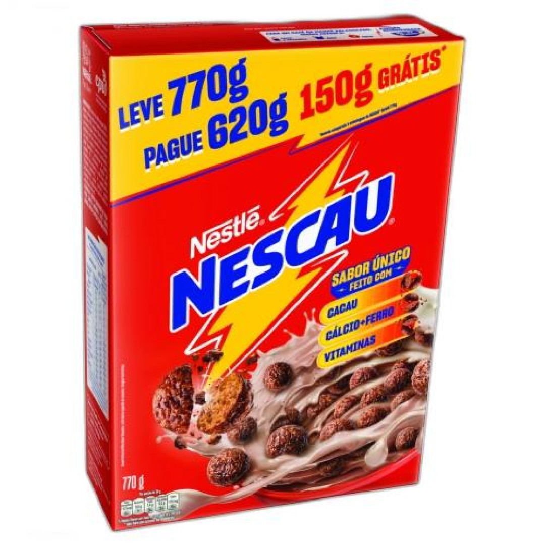 Detalhes do produto Cereal Nescau Leve Pague 770Gr Nestle  Chocolate