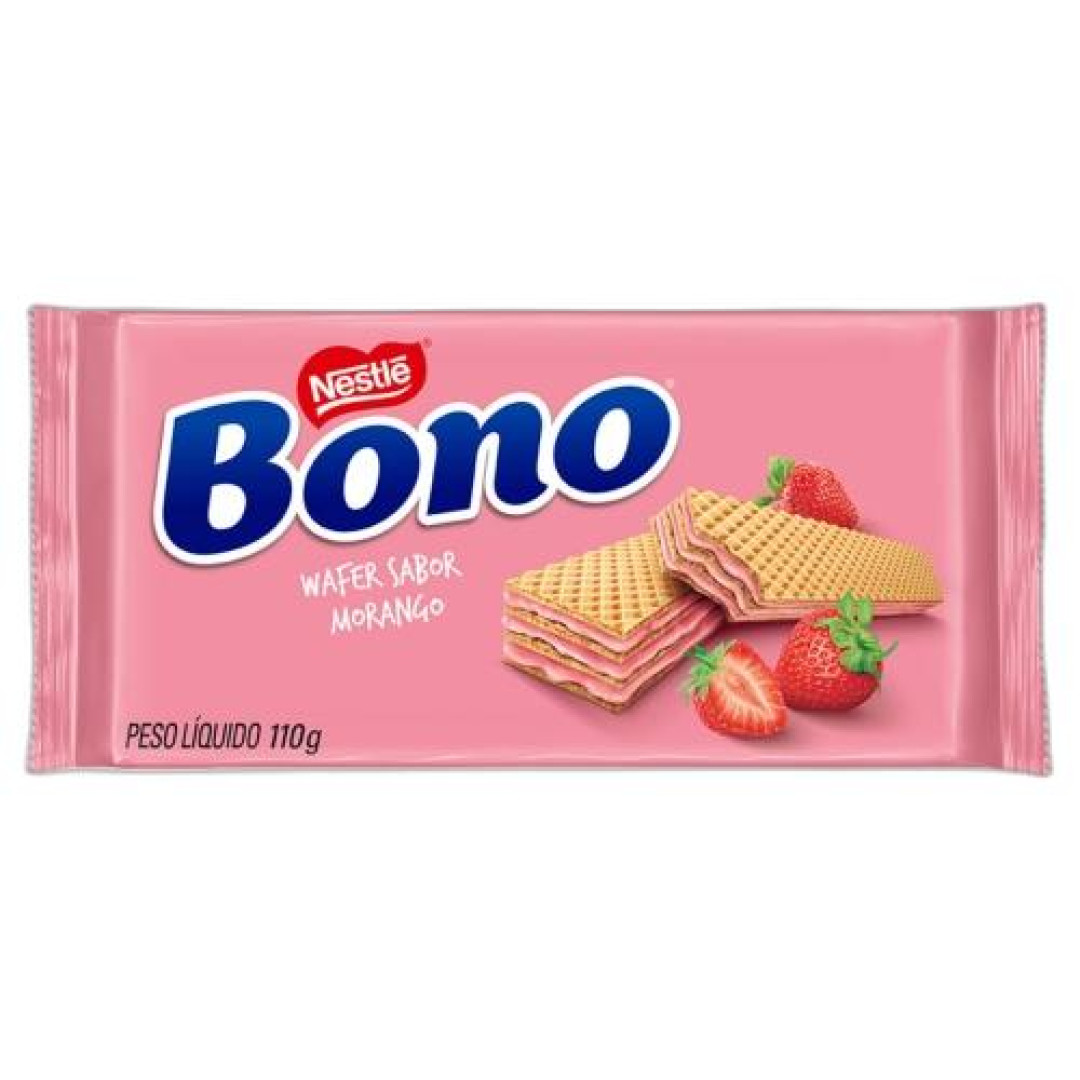 Detalhes do produto Bisc Waffer Bono 110Gr Nestle Morango