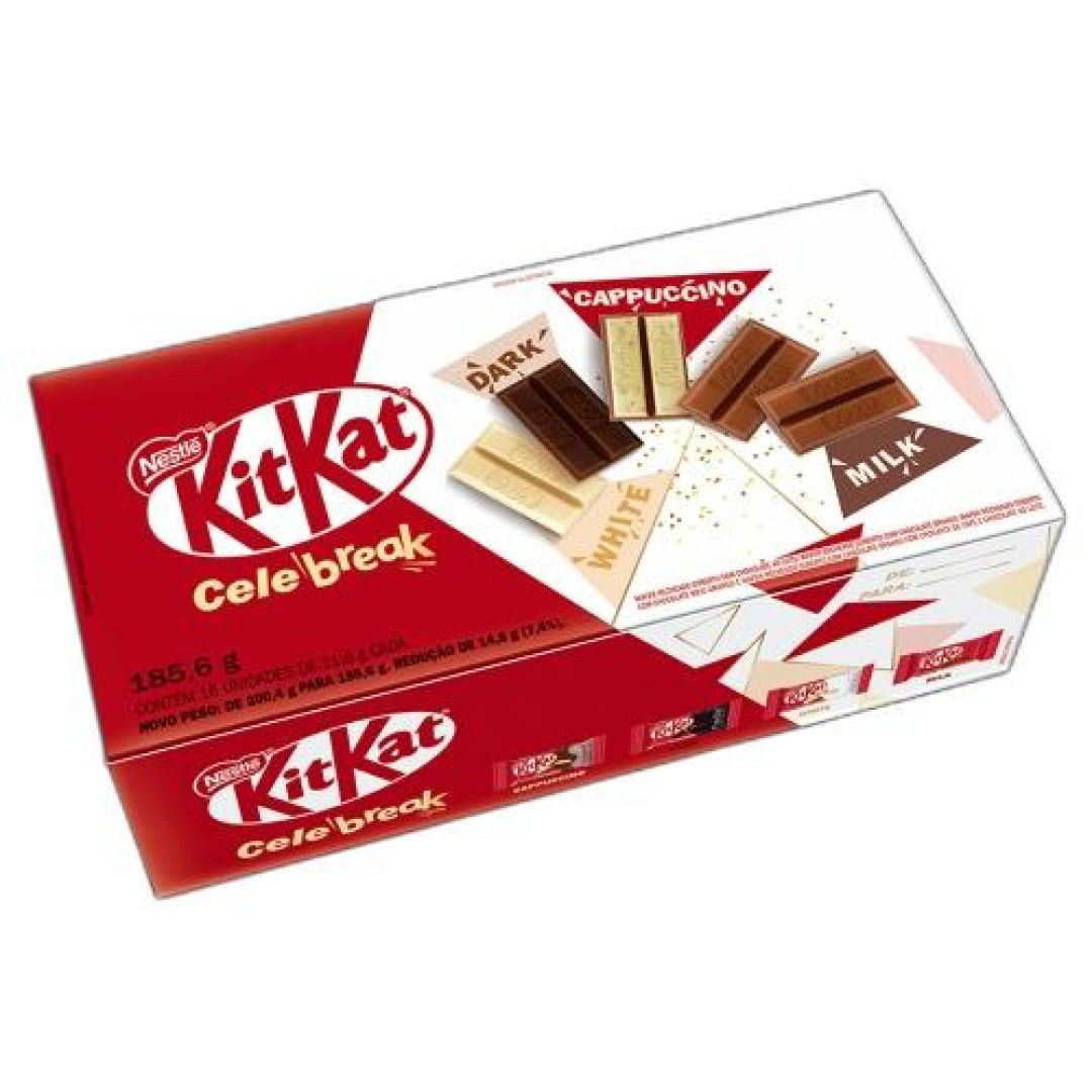 Detalhes do produto Choc Kit Kat Celebreak 185,6Gr Nestle Sortido