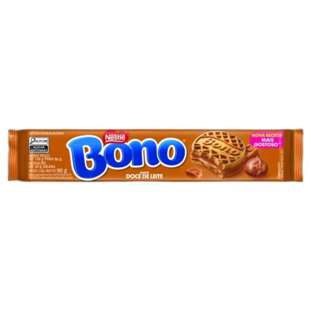 Detalhes do produto Bisc Rech Bono 90Gr Nestle Doce De Leite