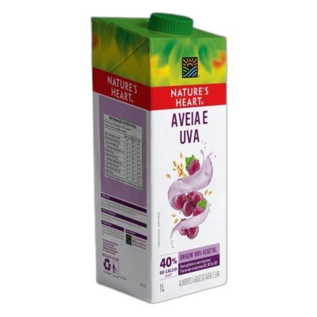 Detalhes do produto Bebida Natures Heart 1Lt Nestle Aveia.uva