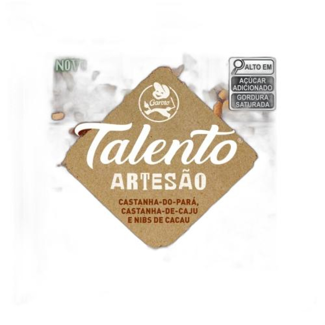 Detalhes do produto Choc Talento Artesao Nibs 75Gr Garoto Cast Caju.para