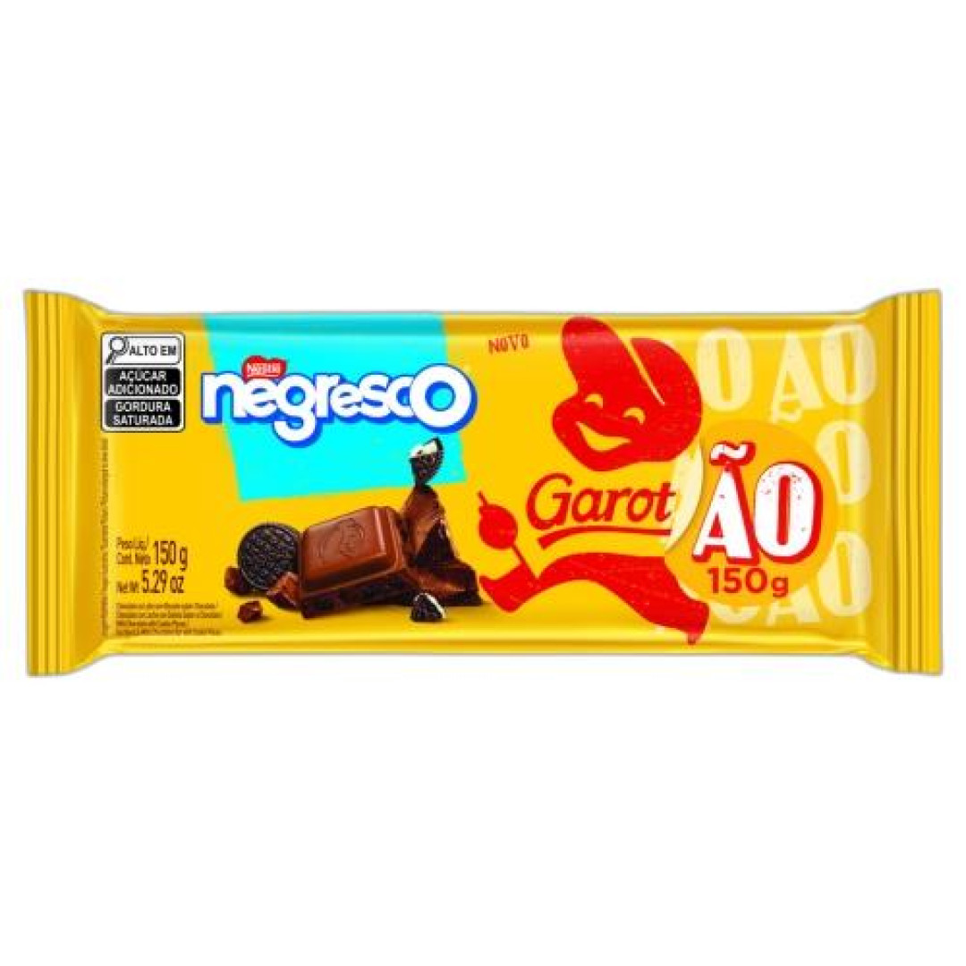 Detalhes do produto Choc Negresco 150Gr Garoto Ao Leite.biscoi