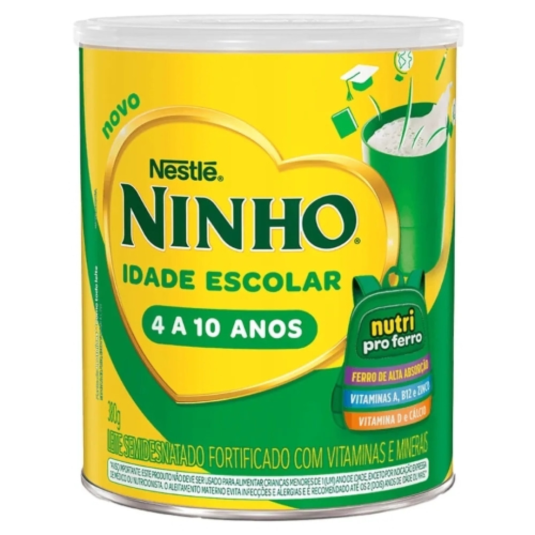 Detalhes do produto Leite Po Ninho Idade Escolar 380Gr Nestl Semidesnatado