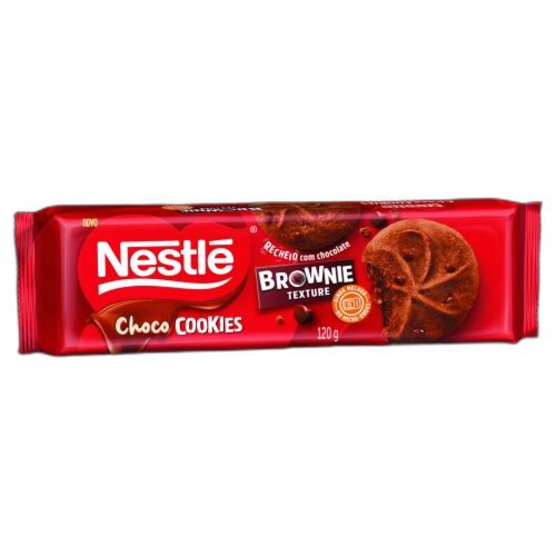 Detalhes do produto Bisc Rech Chococookies 120Gr Nestle Brownie