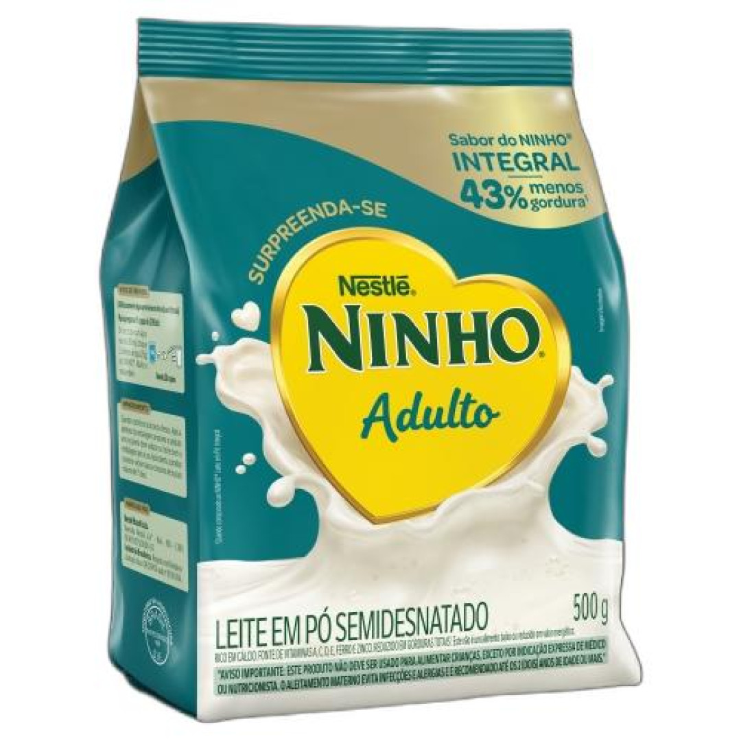 Detalhes do produto Leite Po Ninho Adulto 500Gr Nestle Semidesnatado