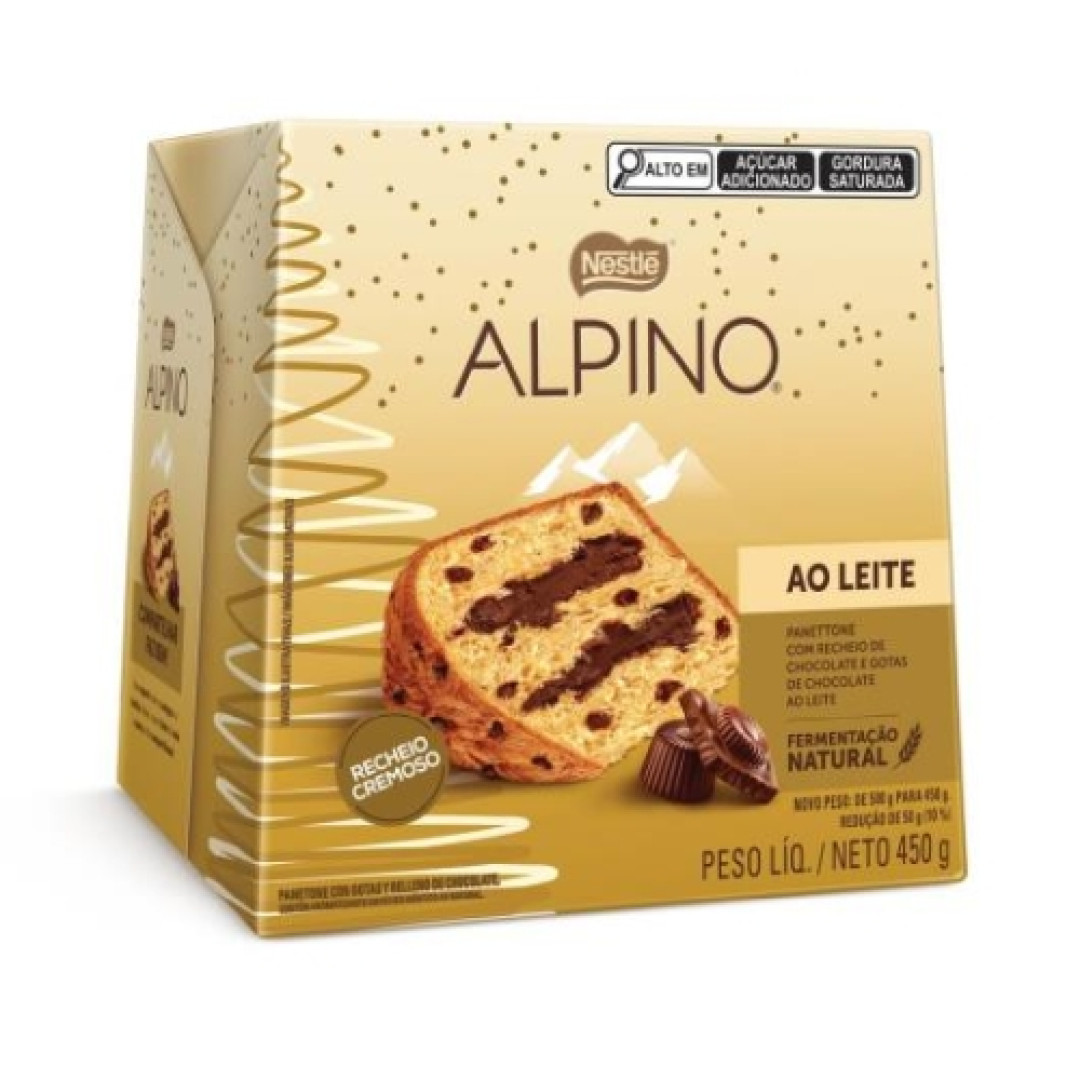 Detalhes do produto Panettone Alpino 450Gr Nestle Ao Leite