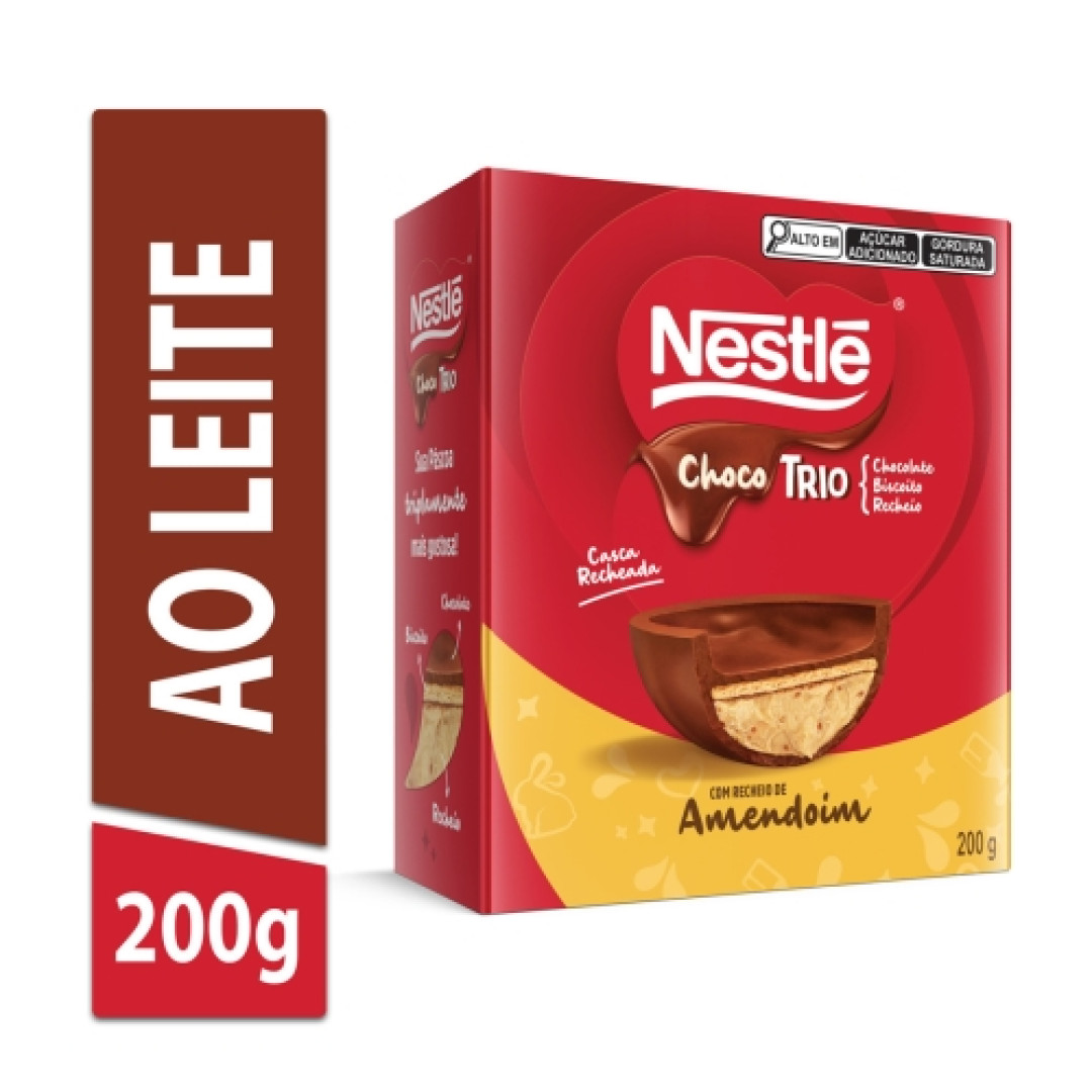 Detalhes do produto Ovo Pascoa Chocotrio 200Gr Nestle Amendoim