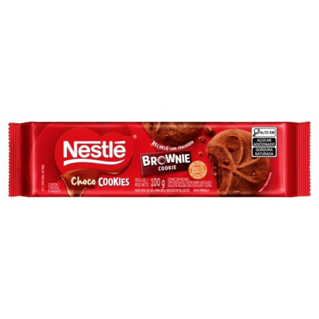 Detalhes do produto Bisc Rech Chococookies 100Gr Nestle Brownie