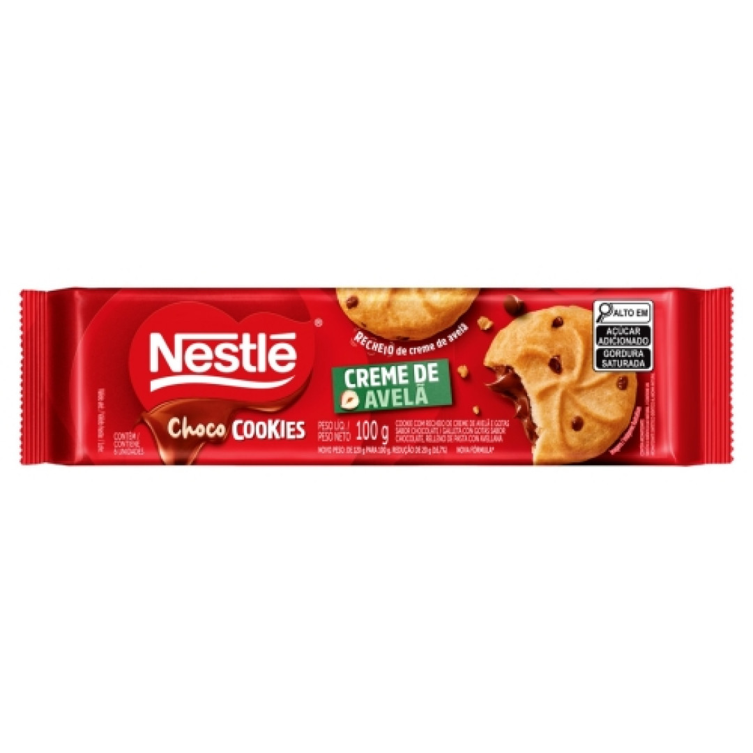 Detalhes do produto Bisc Rech Chococookies 100Gr Nestle Creme Avela