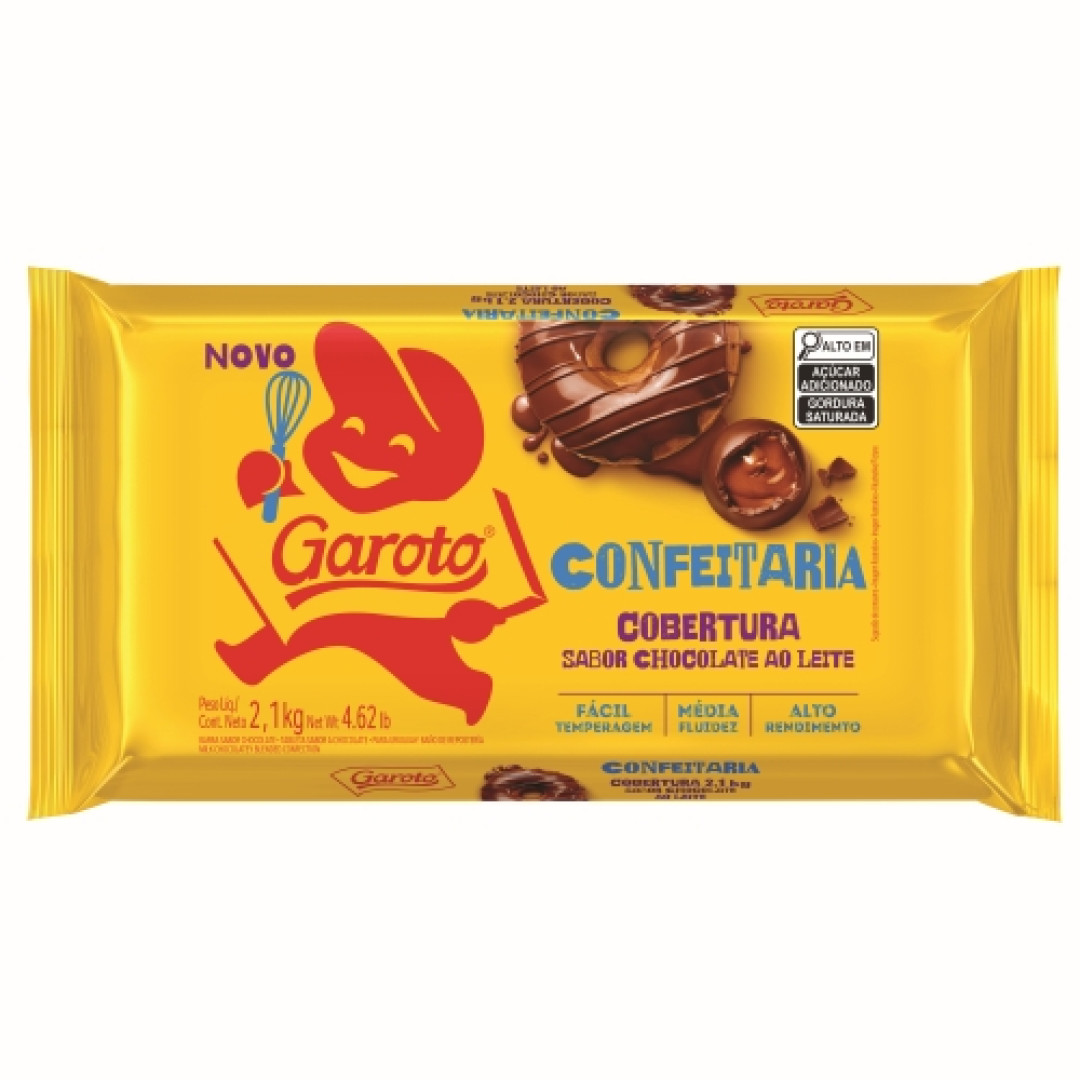 Detalhes do produto Cobert Confeitaria 2,1Kg Garoto Ao Leite