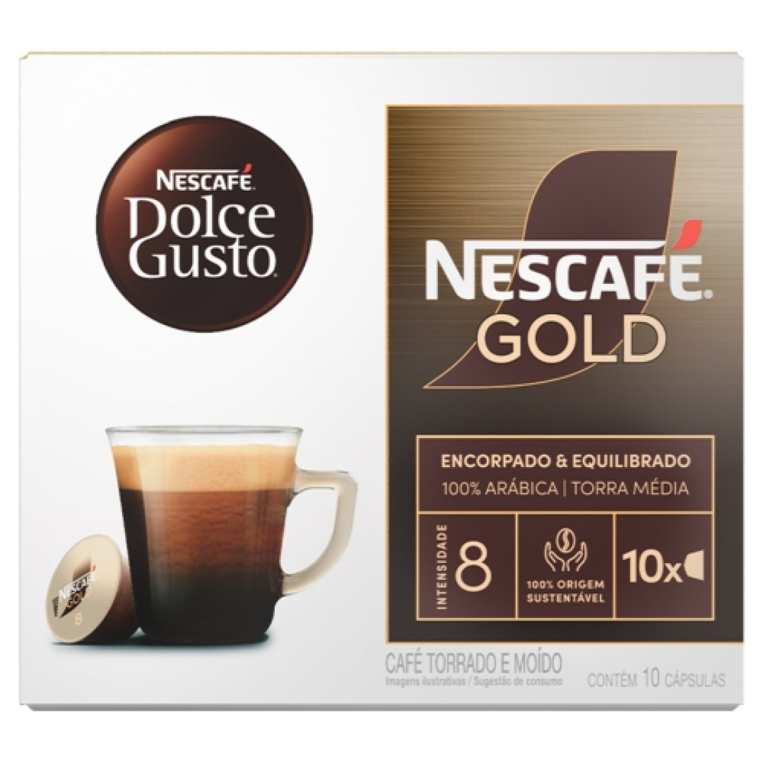 Detalhes do produto Cafe Dolce Gusto Capsula Gold 10Un Nesca Encorp.equilibr