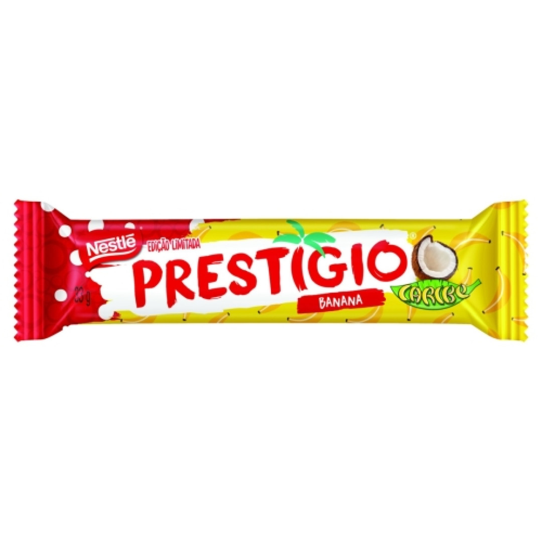 Detalhes do produto Choc Prestigio Caribe 30X33Gr Nestle Banana