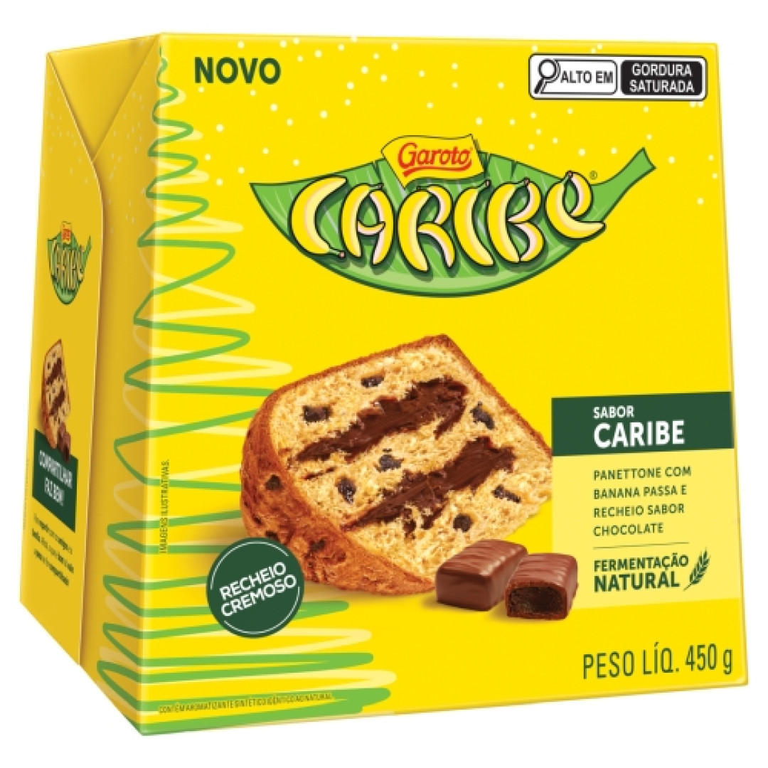 Detalhes do produto Panettone Caribe 450Gr Nestle Banana.choc