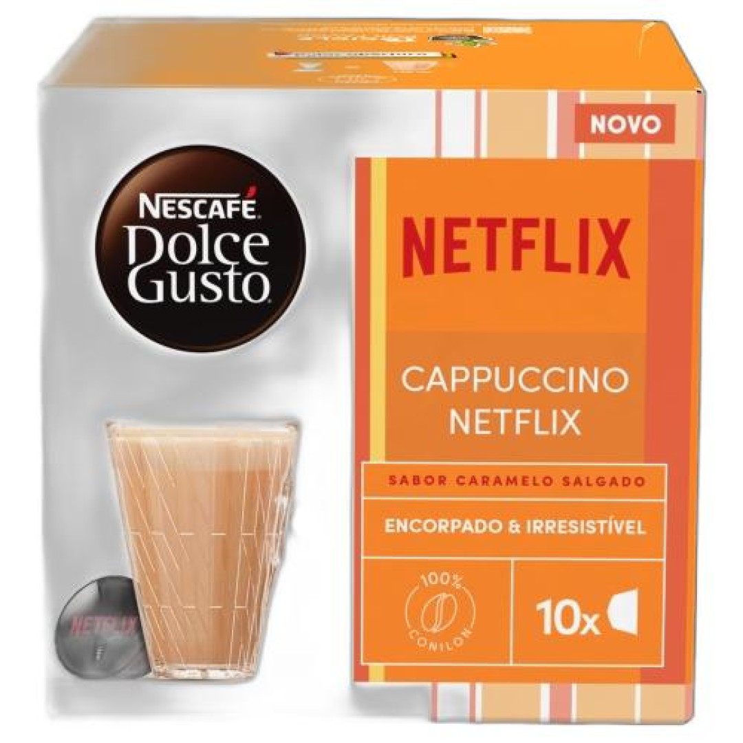 Detalhes do produto Cafe Dolce Gusto Netflix Capsula 10Un Ne Capuccino