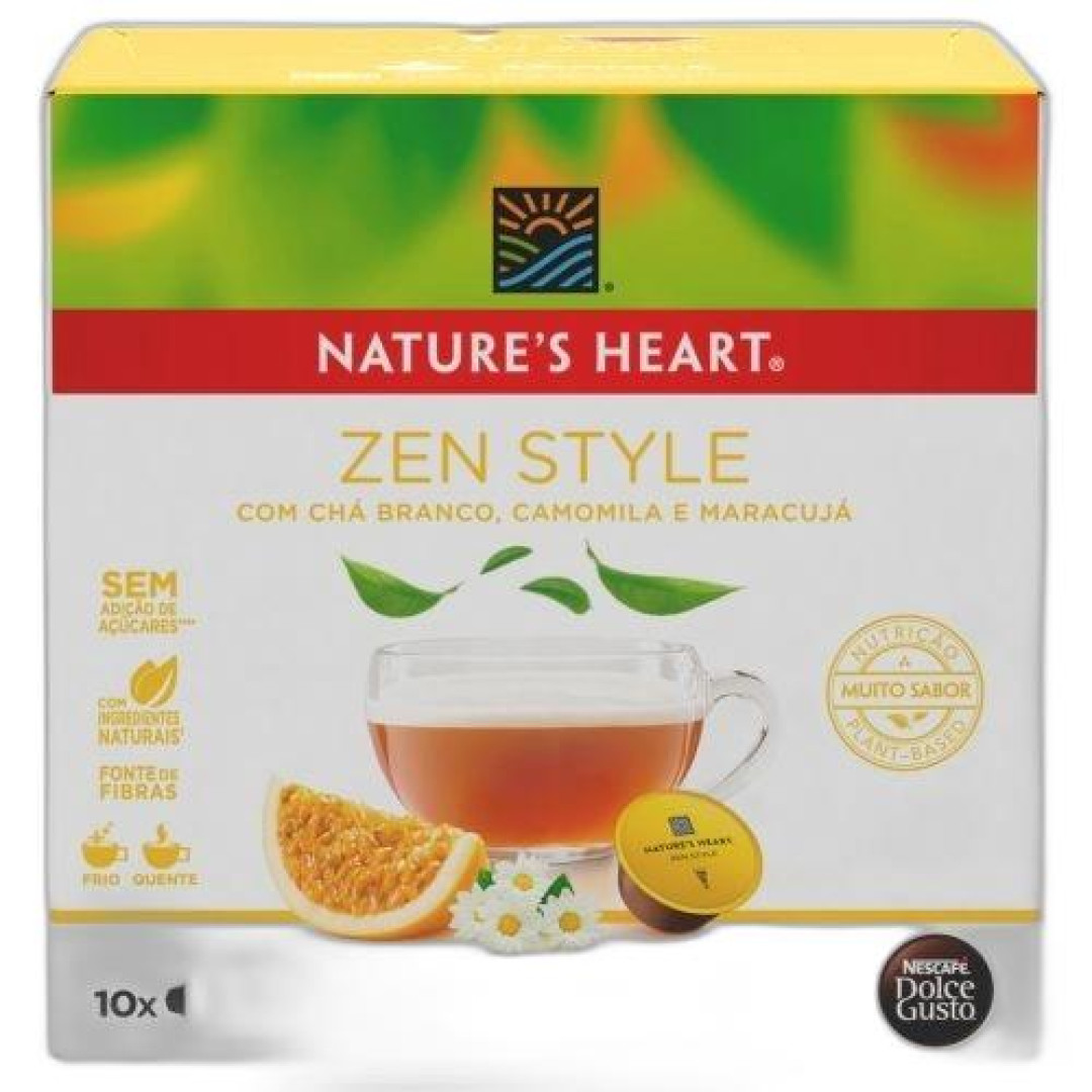 Detalhes do produto Cha Natures Heart Capsula 10Un Nestle Cha Bco.cam.mar