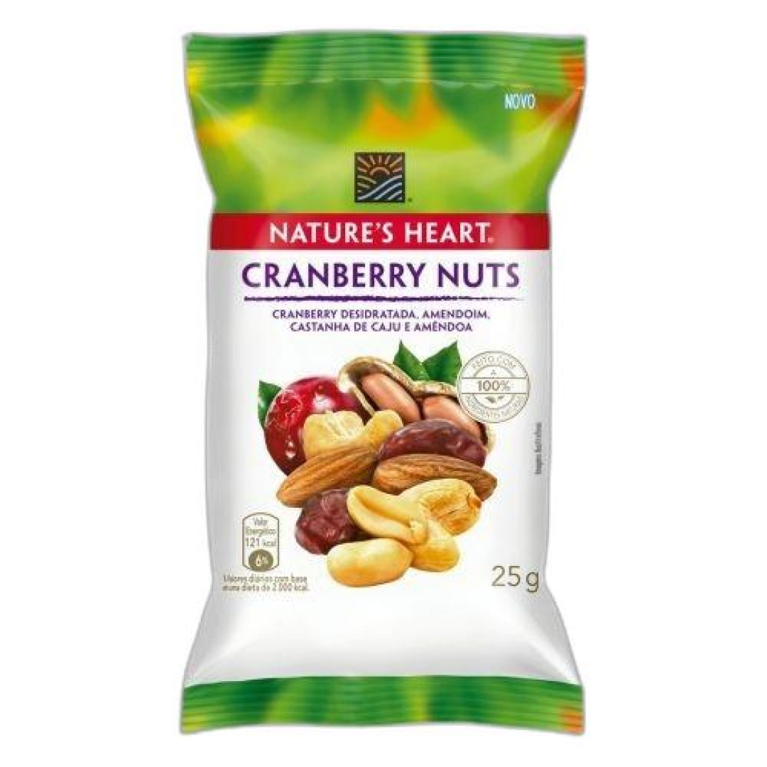 Detalhes do produto Fruta Seca Natures Heart 25Gr Nestle Cranberry Nuts