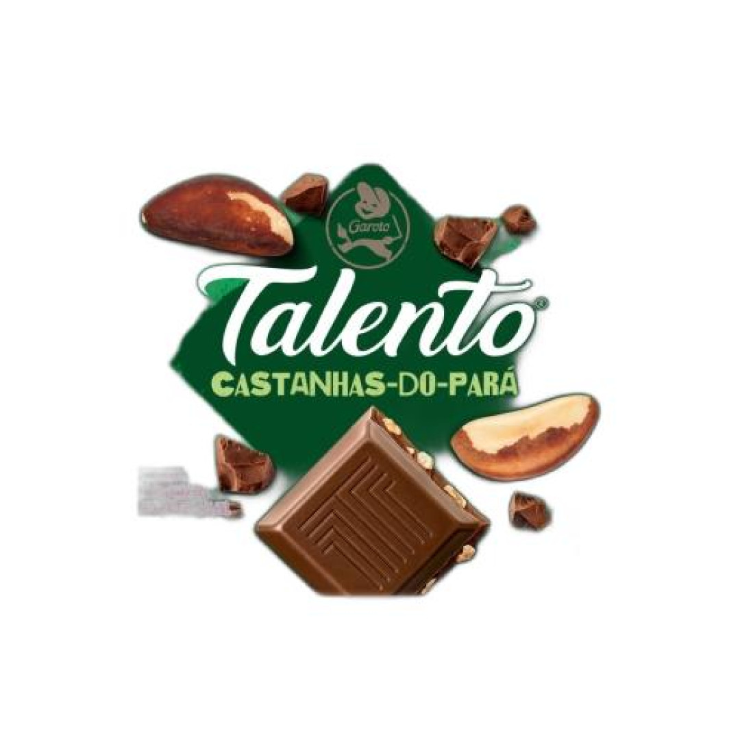 Detalhes do produto Choc Talento 85Gr Garoto Castanha Para