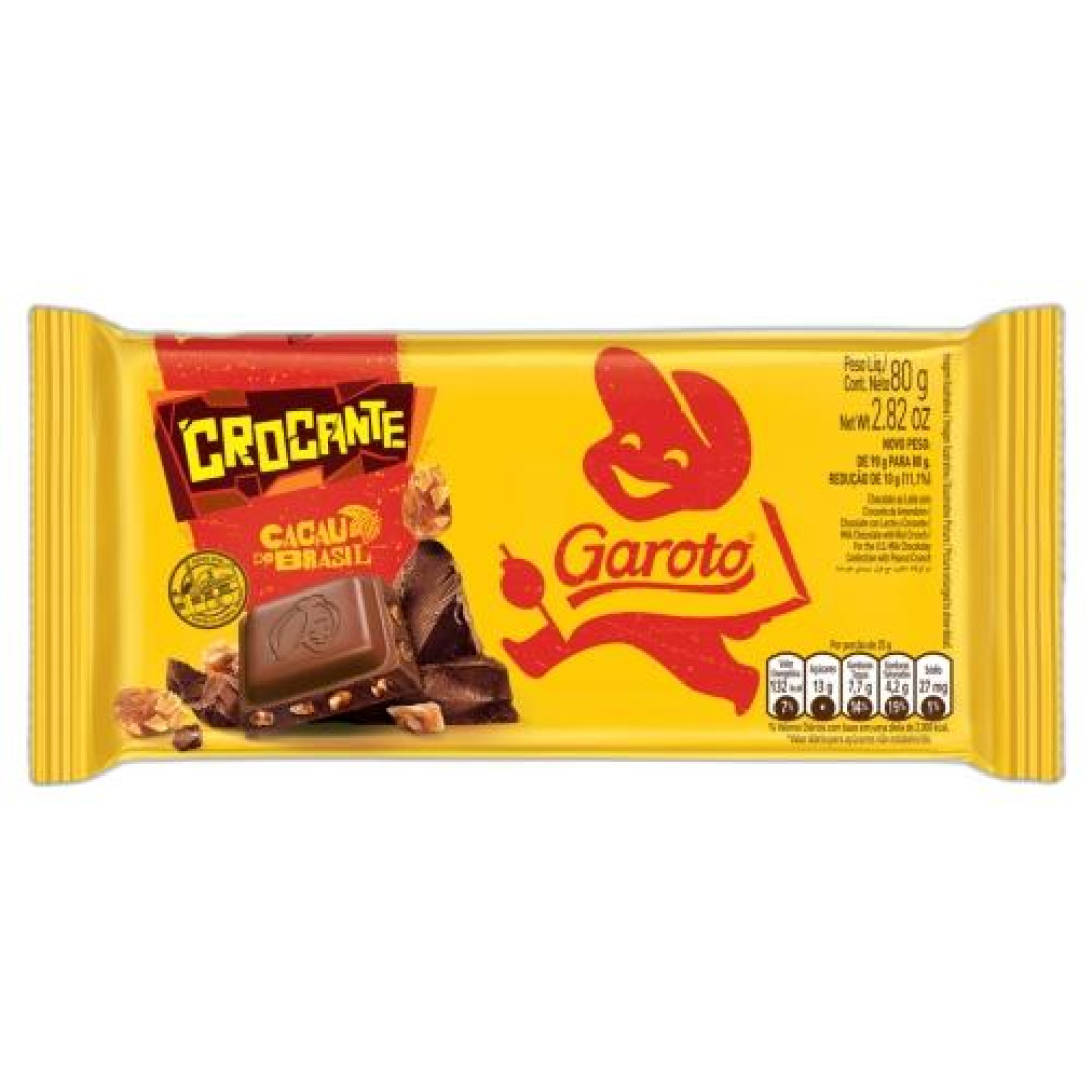 Detalhes do produto Choc 80Gr Garoto Crocante