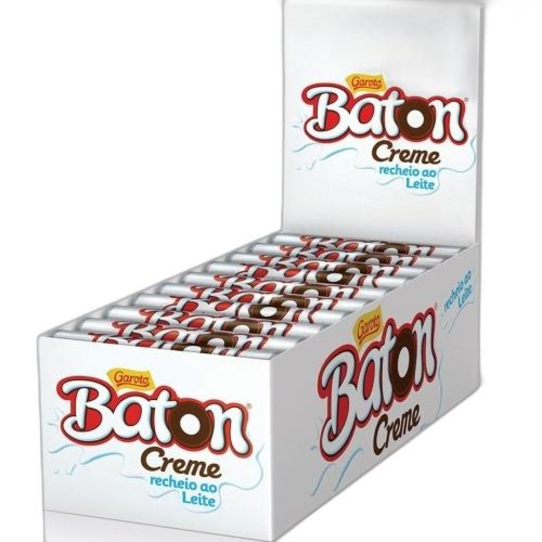 Detalhes do produto Choc Baton Rech Creme 30X16Gr Garoto Ao Leite
