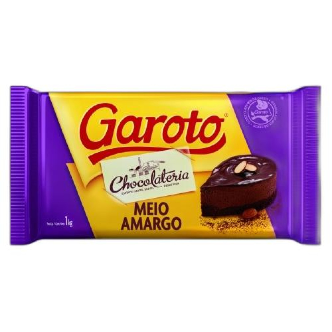 Detalhes do produto Cobert 1Kg Garoto Meio Amargo