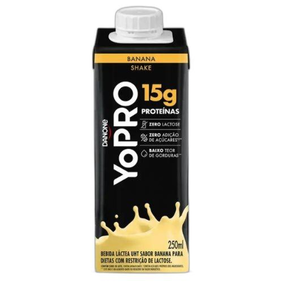 Detalhes do produto Bebida Lactea Shake Protein 250Ml Yopro Banana