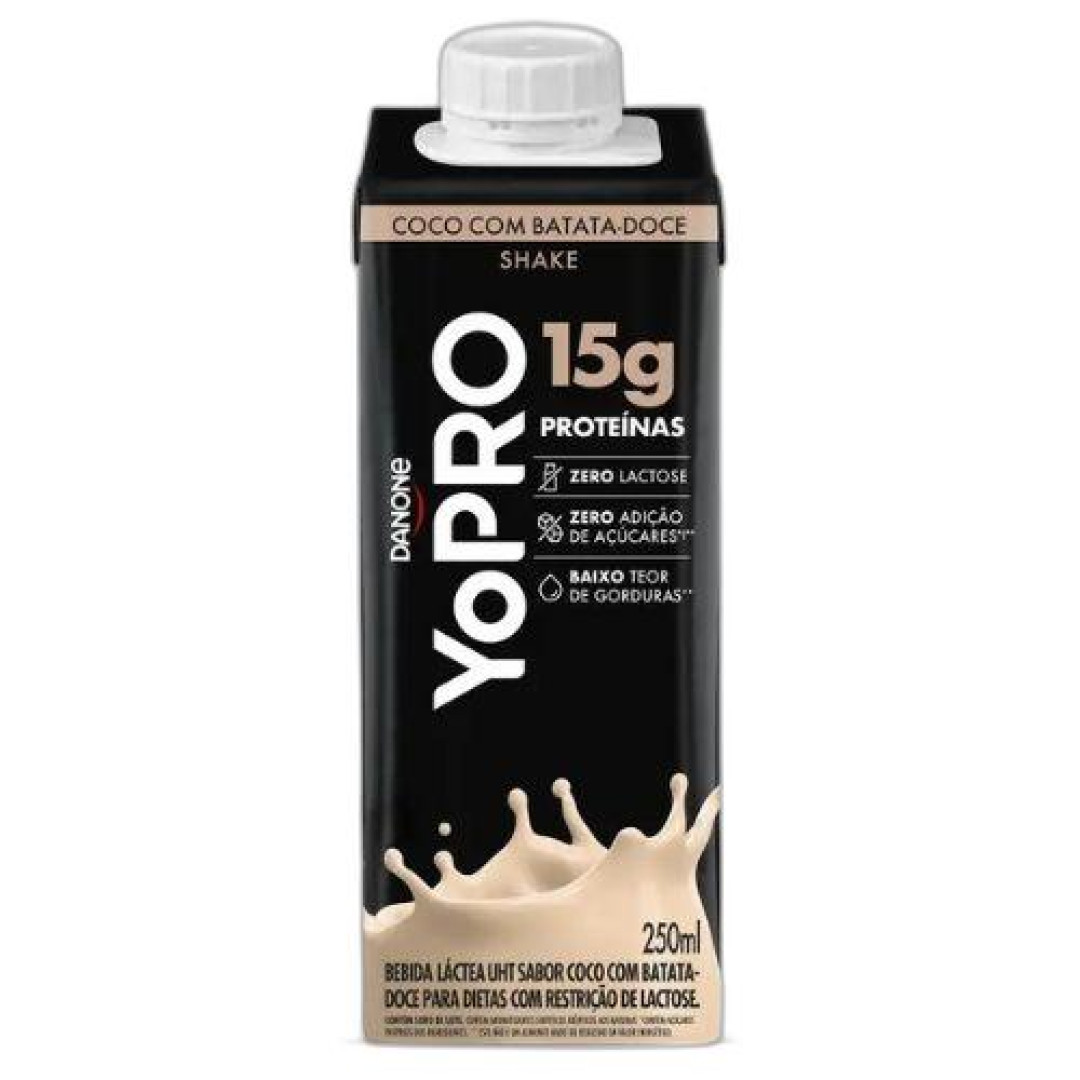 Detalhes do produto Bebida Lactea Shake Protein 250Ml Yopro Batata Dc.coco