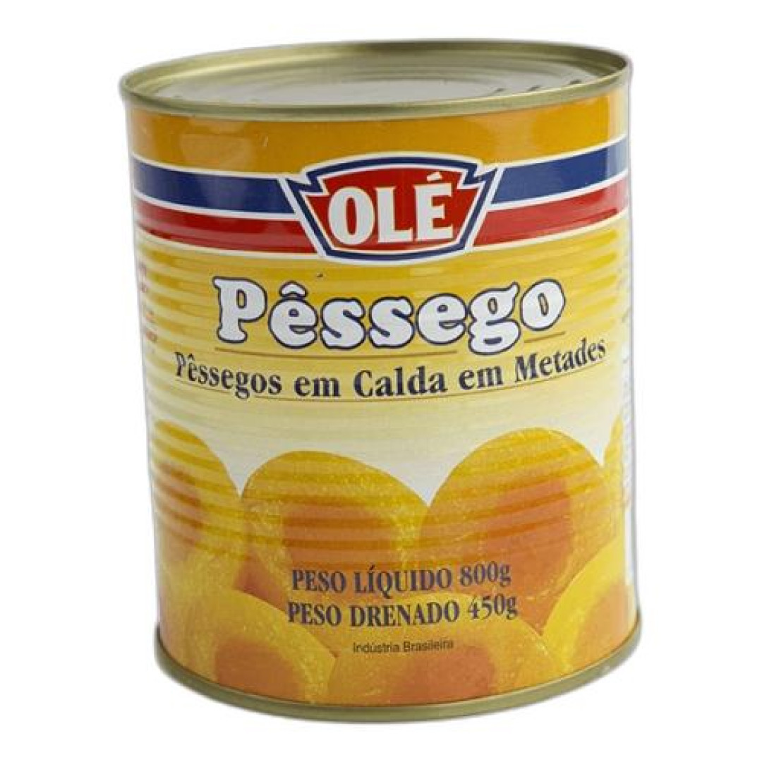 Detalhes do produto Pessego Em Calda Em Metades 450Gr Ole .