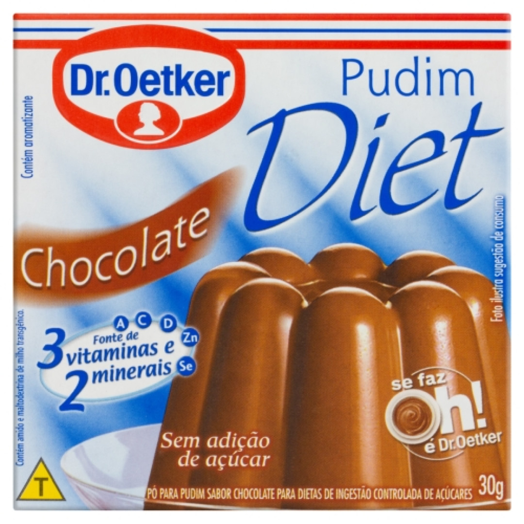 Detalhes do produto Pudim Diet Dr Oetker 30Gr Mavalerio Chocolate