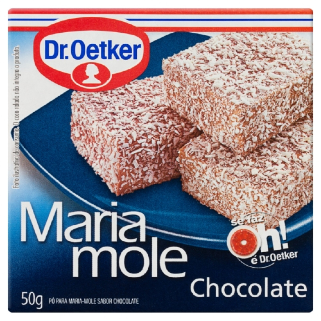 Detalhes do produto Maria Mole 50Gr Dr Oetker Chocolate